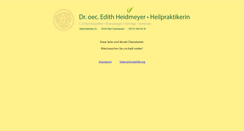 Desktop Screenshot of heilpraktiker-heidmeyer.de