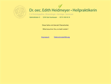 Tablet Screenshot of heilpraktiker-heidmeyer.de